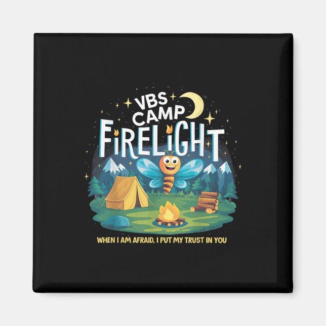 Vbs Camp Vacation Bible School Fire Magnet (Framsidan)