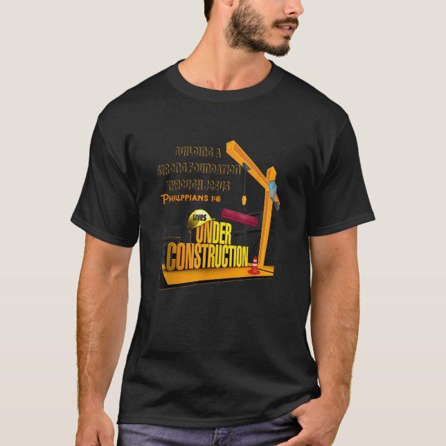 VBS Concrees Cranes Byggande Foundation under Cons T Shirt (Framsida)