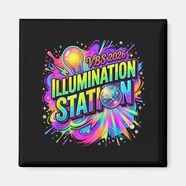 Vbs Crew 2026 Illumination Station Semesterbibel Magnet (Framsidan)