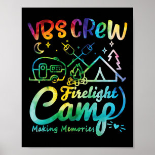 Vbs Crew Camp Firelight Semesterbibelskola läger Poster