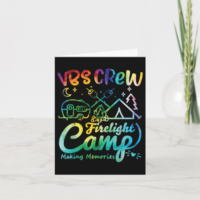 Vbs Crew Camp Firelight Vacation Bible School Camp Kort (Framsida)