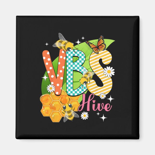 Vbs Hive Bibelskola 2025 Humla Ära Magnet (Framsidan)