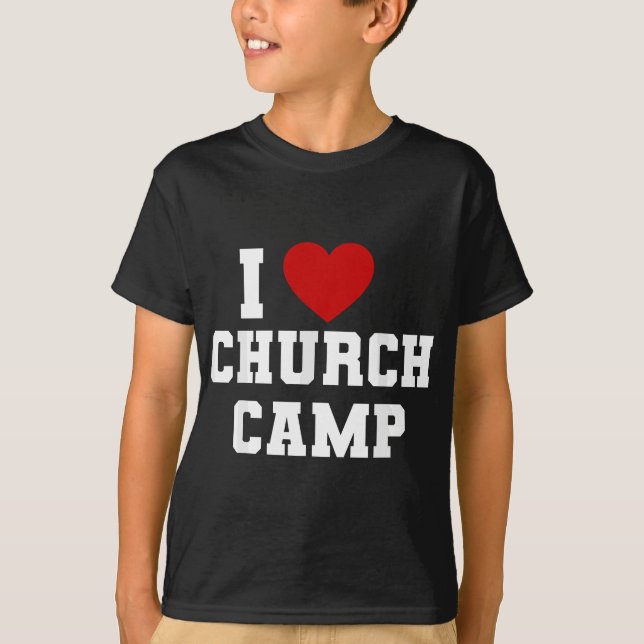 VBS I Kärlek Church Camp Christian Church Bible Sc T Shirt (Framsida)