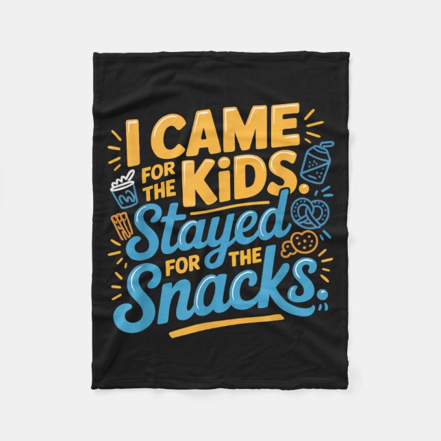 Vbs kom barn stannade snacks humor bibel semester fleecefilt (Framsidan)