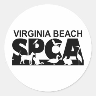 VBSPCA-Logotyp Runt Klistermärke