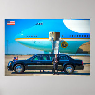 VC-25A (747-200B) och "BEASTEN" Poster