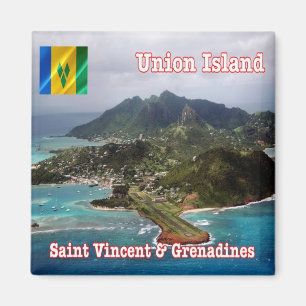 VC - Saint Vincent och Grenadinernas Union Island Magnet