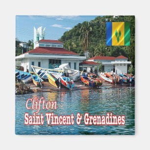 VC Saint Vincent och Grenadines Clifton Fisheries Magnet