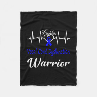 VCD Awareness Warrior Heartslag Fight Blue Ribbon Fleecefilt