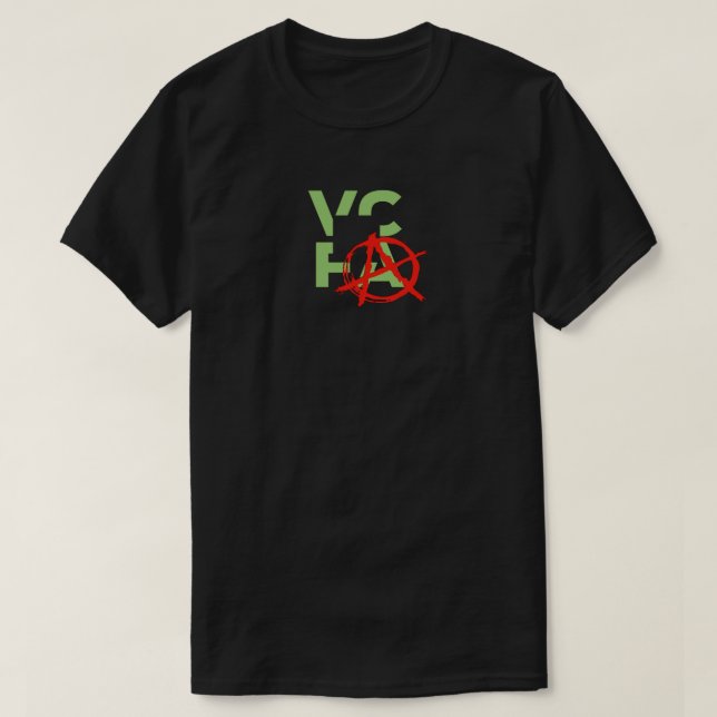 VCFA-PUNKS! SVART T-SHIRT (Design framsida)