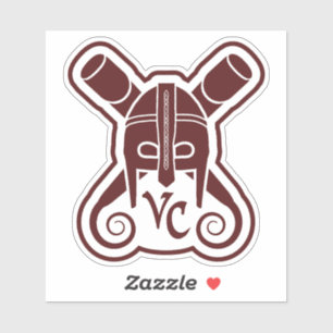 VCman Helm Logotyp Decal Klistermärken