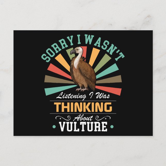 Vculture älskare är ledsen att jag inte lyssnade p vykort (Framsida)