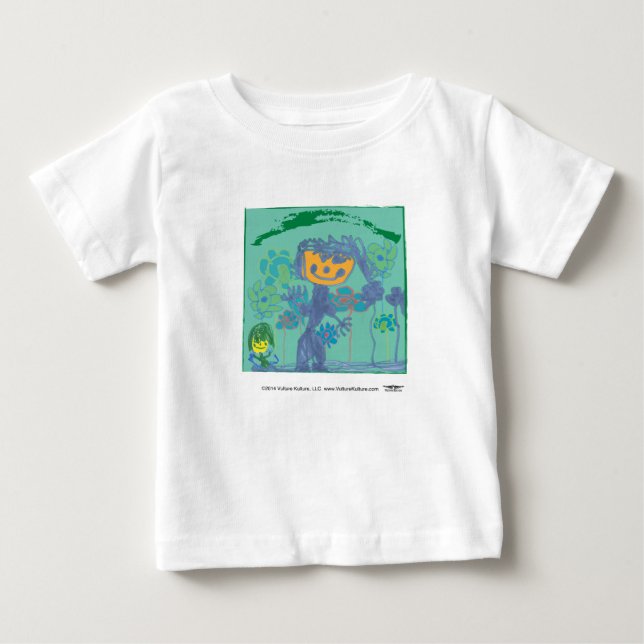 Vculture Kculture® Kid Art Baby Ruffle Dress Tee (Framsida)