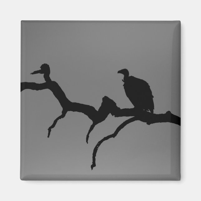 Vculture Silhouette Magnet (Framsidan)