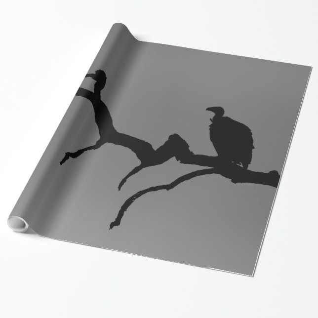 Vculture Silhouette Presentpapper (Utrullad)