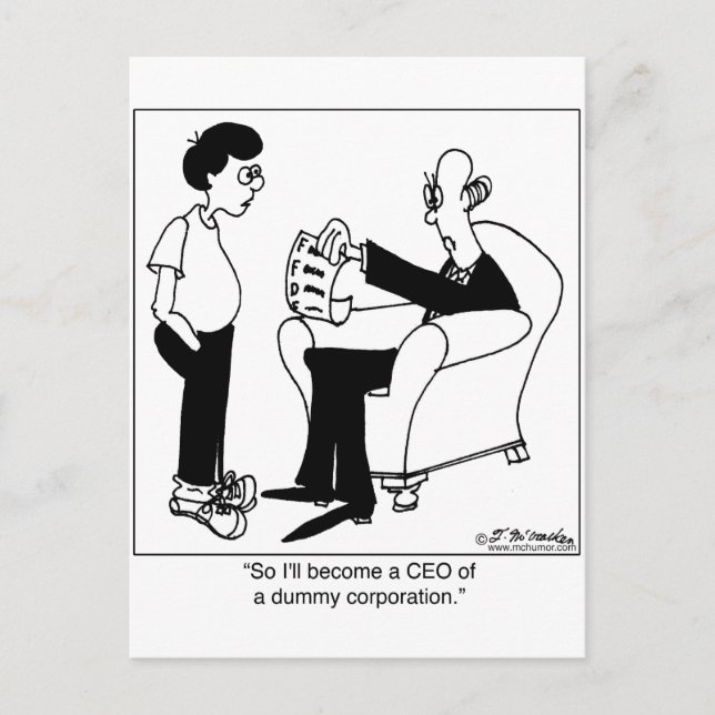 VD FÖR EN Dummy Corp Vykort (Framsida)
