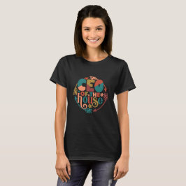 VD för huset Retro typografi T Shirt