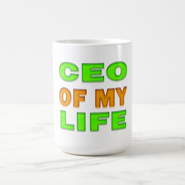VD för mitt livs motivation och inspiration Kaffemugg (Center)