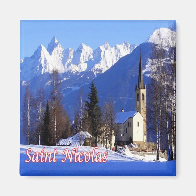 VDA014 SAINT-NICOLAS - Aosta Valley - Fridge Magnet (Framsidan)