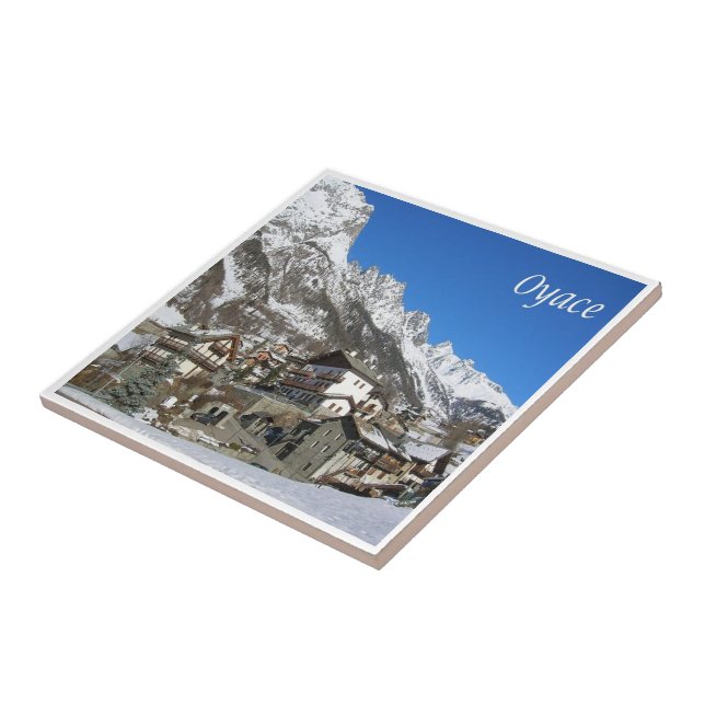 VDA019 OYACE, Aosta Valley, Italien Kakelplatta (Sidan)