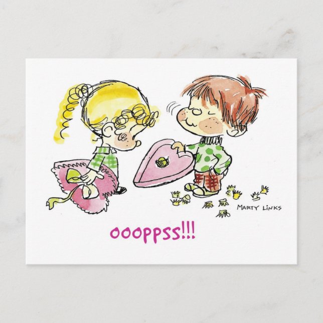 VDA-003 Chocolates Vykort (Framsida)