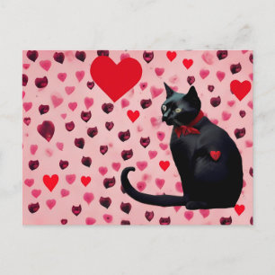 Vday-katt Vykort