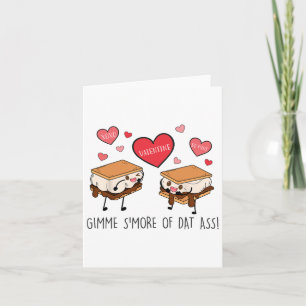 Vday S'more Av Det Roliga Tårta Vuxna Alla Hjärtan Kort