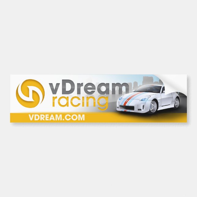 vDreambildekal (gult) Bildekal (Framsidan)