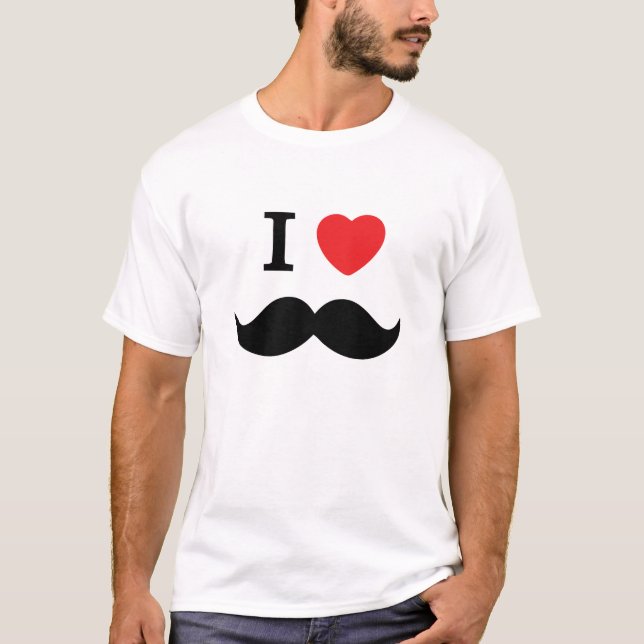 ve-Moustacheskjorta T-shirt (Framsida)