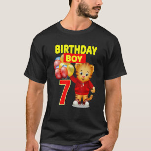 Vebyhogh Daniel Tiger 7 år gammal Småbarn-födelsed T Shirt