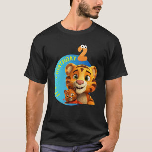 Vebyhogh Tiger Birthday, 2 år gammal Det är min fö T Shirt