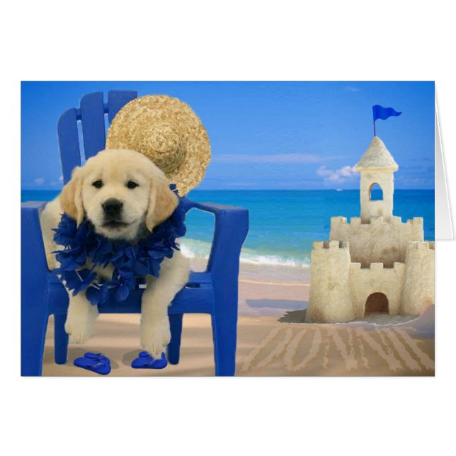 Vecka 8 - Strand Donnie Hälsningskort (Framsidan Horizontal)