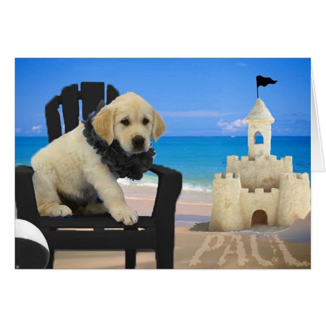 Vecka 8 - Strand Paul Hälsningskort (Framsidan Horizontal)