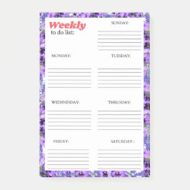 VECKA ATT GÖRA LISTA: POST-IT BLOCK