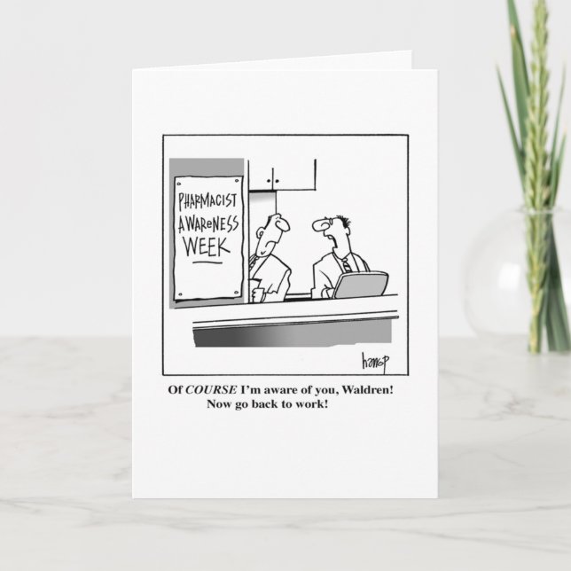 Vecka för läkemedelsmedvetenhet kort (Framsida)