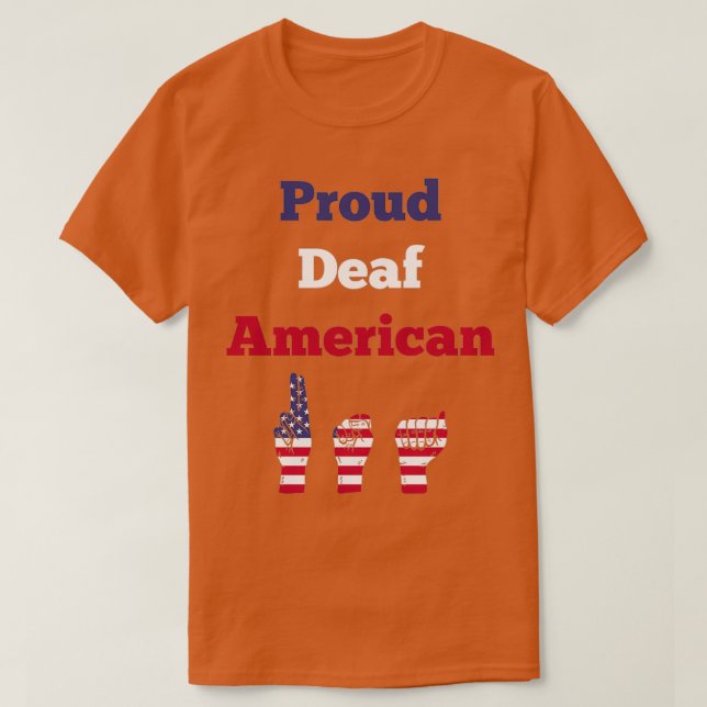 Vecka med stolt Döv amerikanska Internationell-Döv T Shirt (Design framsida)