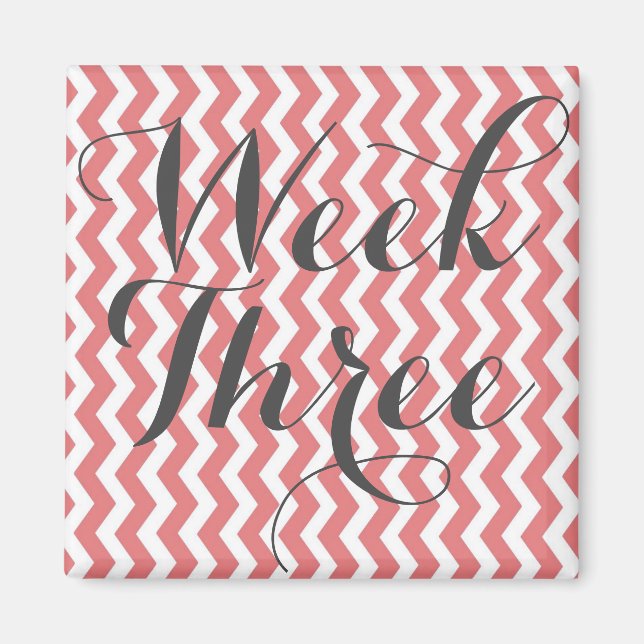 Vecka tre magnet (Framsidan)