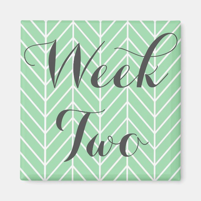 Vecka två magnet (Framsidan)