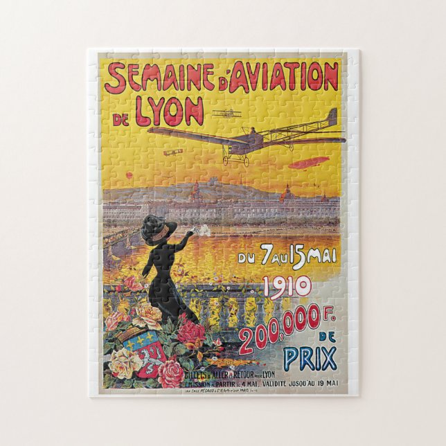 Veckan för vintageLyon flyg reser annonsen Pussel (Vertikal)