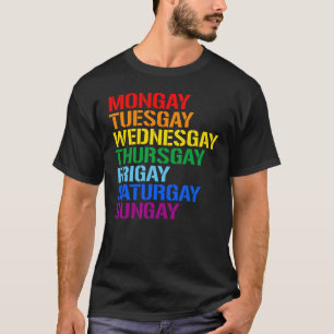 Veckans dagar: Måndag tisdag Onsdag T Shirt