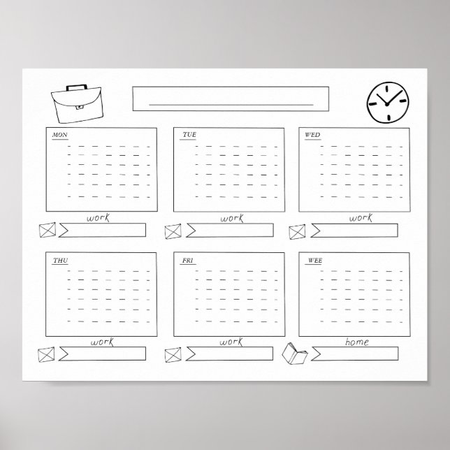 Veckans planerare poster (Framsidan)