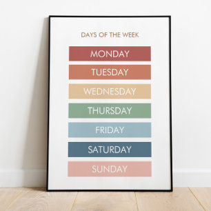 Veckans utbildningsdagar Poster i hemmet
