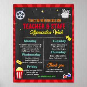Veckemall för utvärdering av Vecka för Movie Teach Poster