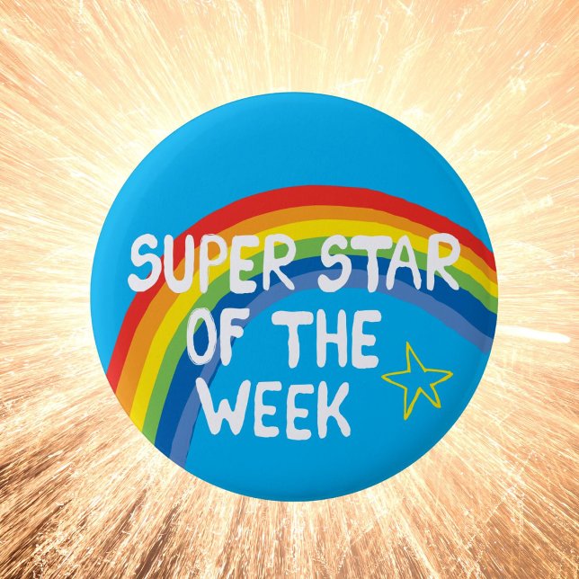 Veckobrickans toppen knapp (Super star)