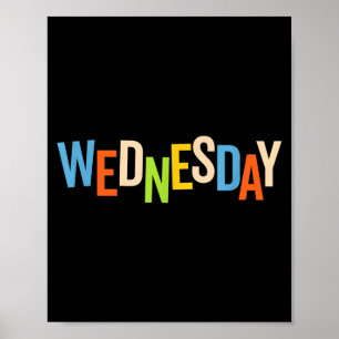 Veckodag Enkel Grupp Halloween Kostym Onsd Poster