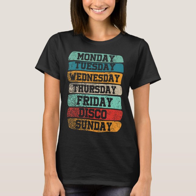 Veckodagar Arbetsdag måndag Onsdag Fredag lördag D T Shirt (Framsida)