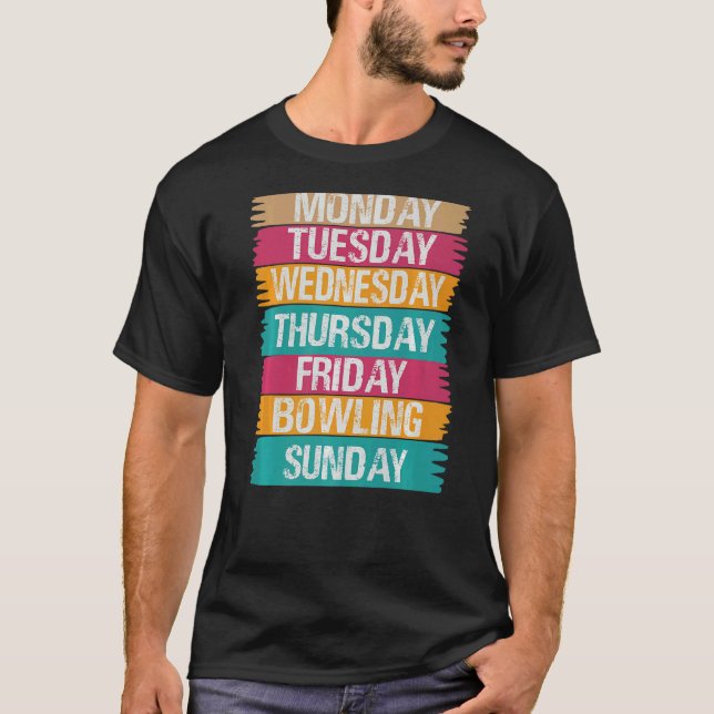 Veckodagar måndag Onsdag Fredag lördag Bil T Shirt (Framsida)
