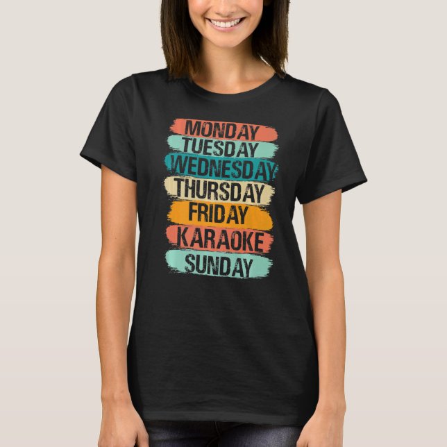 Veckodagar måndag Onsdag Fredag lördag Kar T Shirt (Framsida)