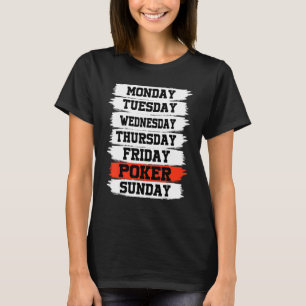 Veckodagar måndag Onsdag Fredag lördag Pok T Shirt