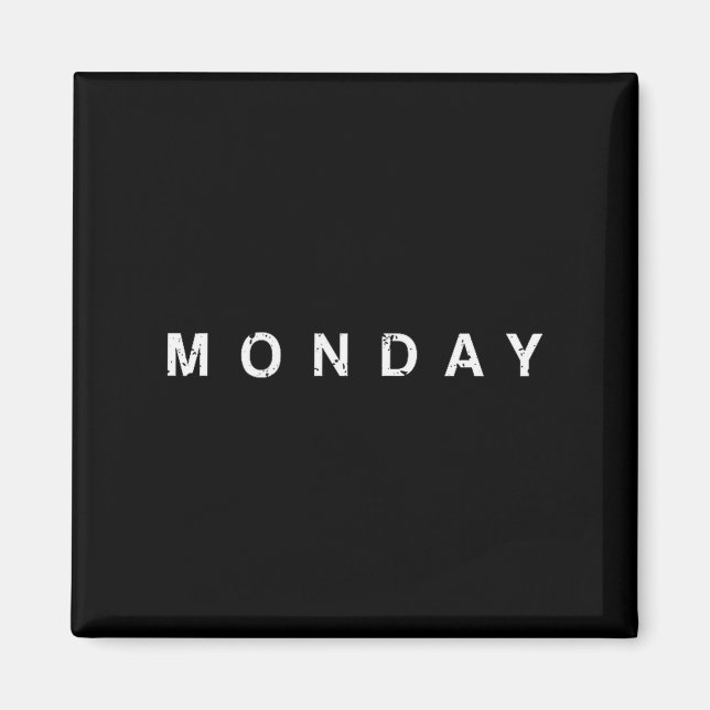 Veckodagar Måndag Tisdag Onsdag Torsdag Magnet (Framsidan)